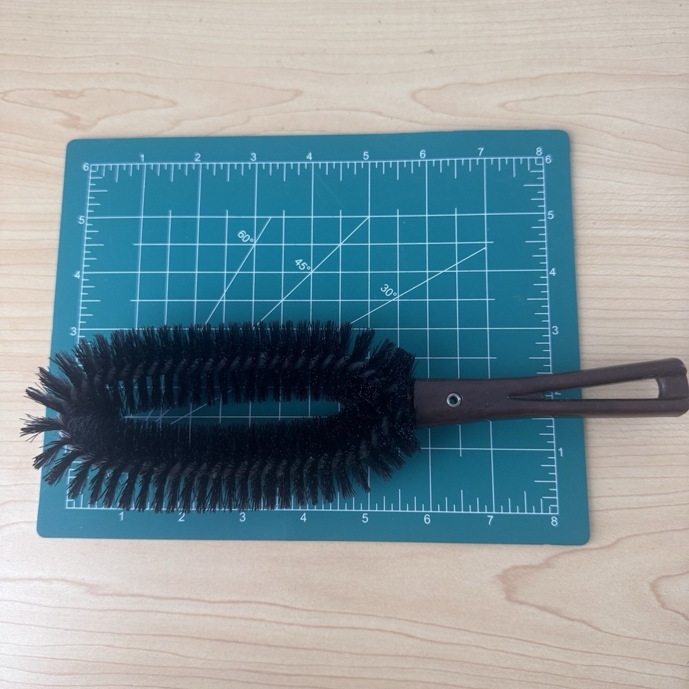 Vintage Stanley Home XL 10" Lint Clothes Suit Brush Brown Handle Black‎ Bristles - Picture 3 of 5